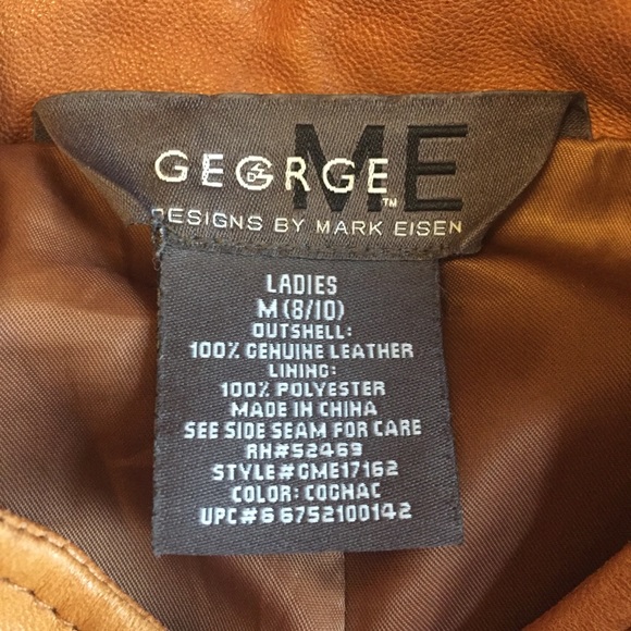 Beautiful cognac leather jacket buttery soft . - Picture 5 of 7